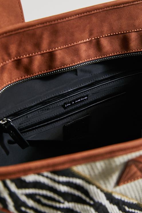 pripomoček NFXLT1398 ženske Desigual xl patchwork shopper