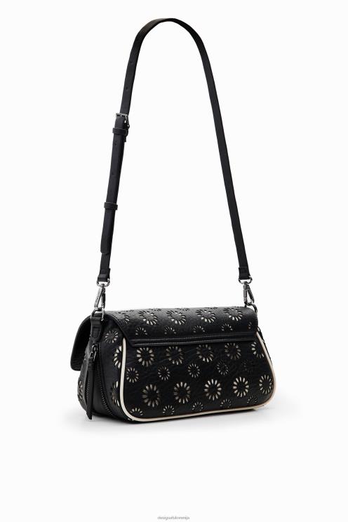 pripomoček NFXLT1189 ženske Desigual srednje velika izsekana torbica za čez ramo