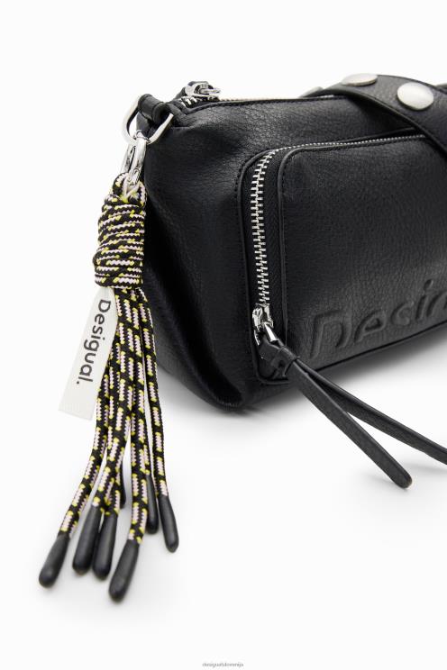 pripomoček NFXLT1193 ženske Desigual srednje velika torba za čez ramo s polovičnim logotipom