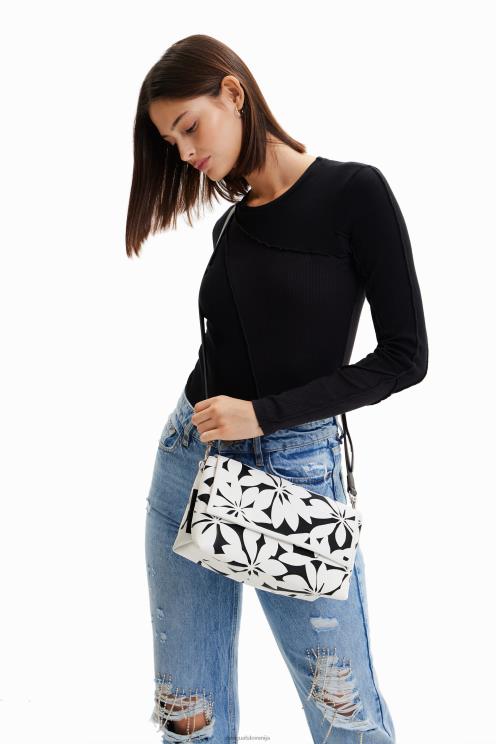 pripomoček NFXLT1196 ženske Desigual srednje velika cvetlična torbica za čez ramo