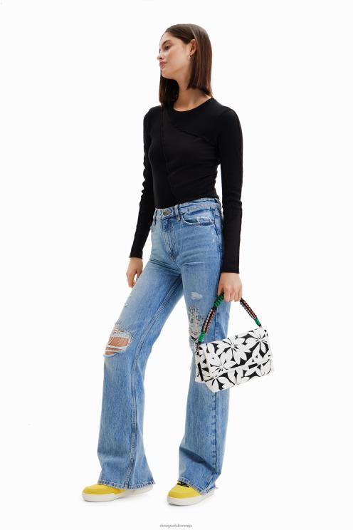 pripomoček NFXLT1196 ženske Desigual srednje velika cvetlična torbica za čez ramo