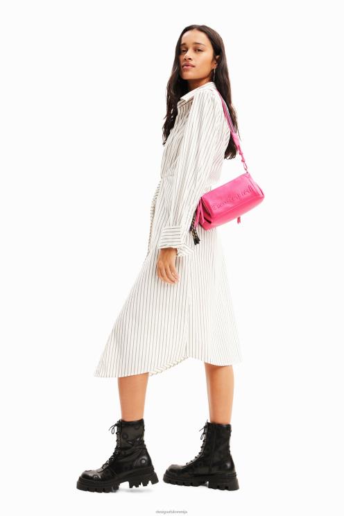 pripomoček NFXLT1238 ženske Desigual srednje velika torba za čez ramo s polovičnim logotipom