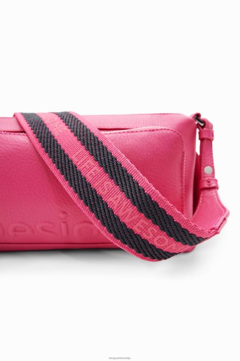 pripomoček NFXLT1238 ženske Desigual srednje velika torba za čez ramo s polovičnim logotipom