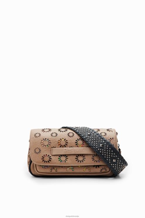 pripomoček NFXLT1256 ženske Desigual srednje velika izsekana torbica za čez ramo