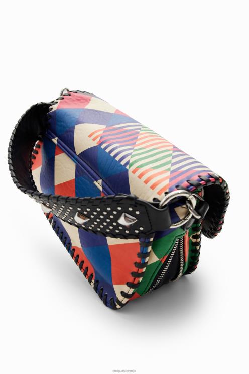 pripomoček NFXLT1275 ženske Desigual srednje velika diamantna torbica za čez ramo