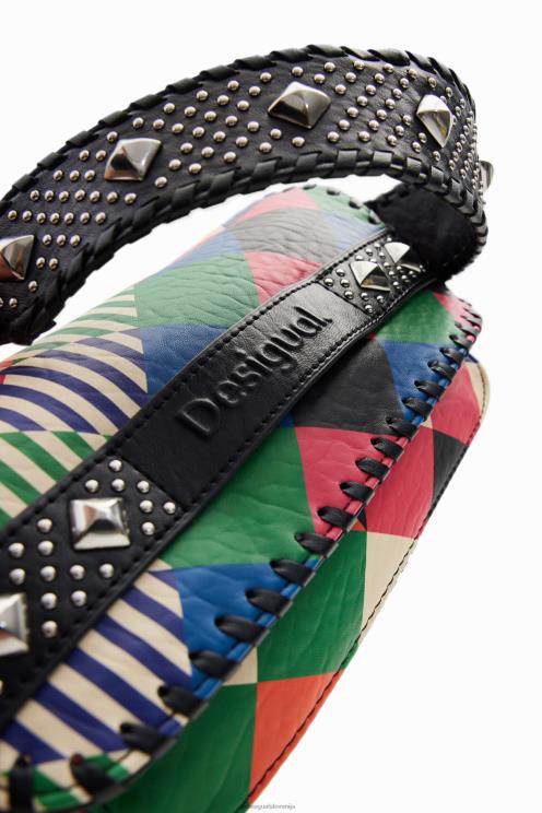 pripomoček NFXLT1275 ženske Desigual srednje velika diamantna torbica za čez ramo