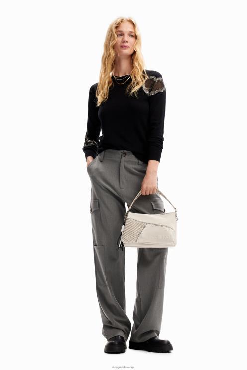 pripomoček NFXLT1289 ženske Desigual srednje velika patchwork torbica za čez ramo