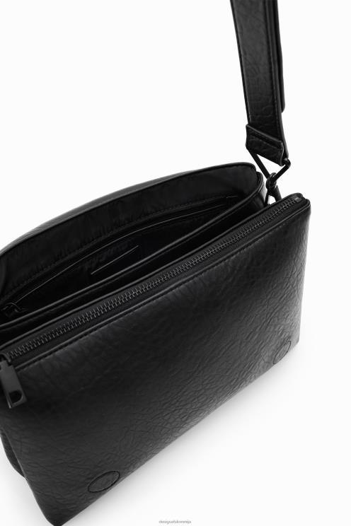 pripomoček NFXLT1296 ženske Desigual srednje velika torbica za čez ramo z izvezenimi rožami