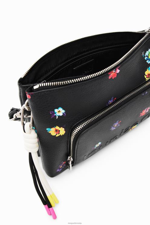 pripomoček NFXLT1312 ženske Desigual majhna cvetlična torbica za čez ramo