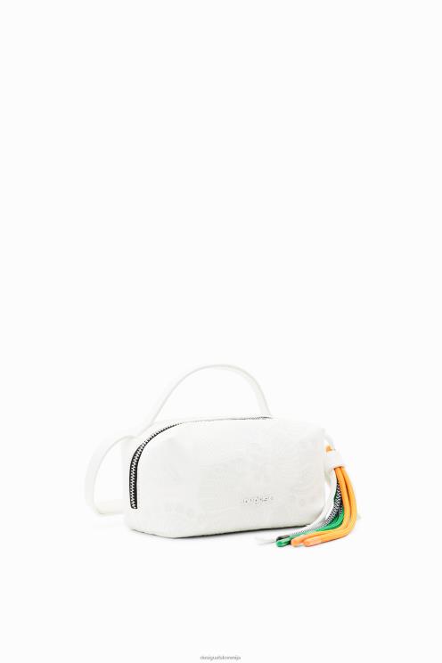 pripomoček NFXLT1346 ženske Desigual mini torbica za čez ramo z izvezenimi rožicami