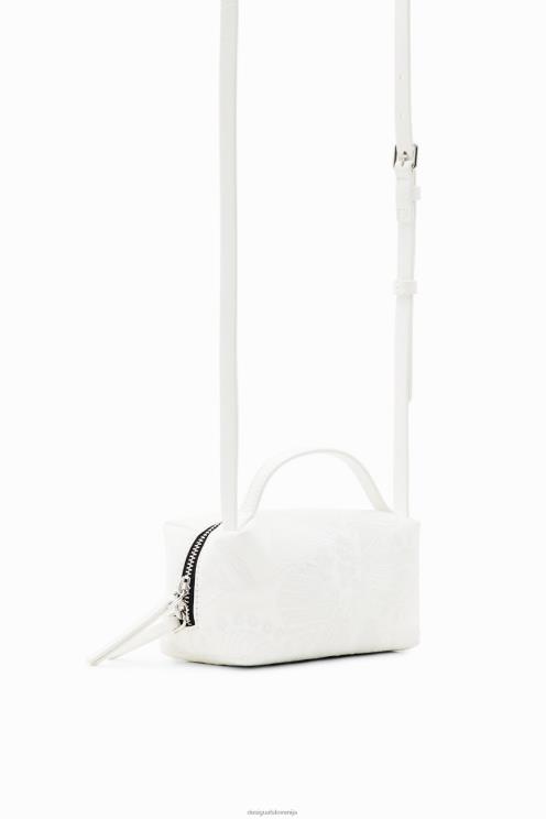 pripomoček NFXLT1346 ženske Desigual mini torbica za čez ramo z izvezenimi rožicami