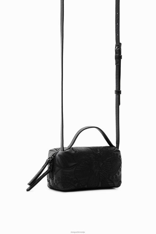 pripomoček NFXLT1359 ženske Desigual mini torbica za čez ramo z izvezenimi rožicami