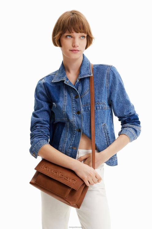 pripomoček NFXLT137 ženske Desigual srednje velika torba za čez ramo z logotipom