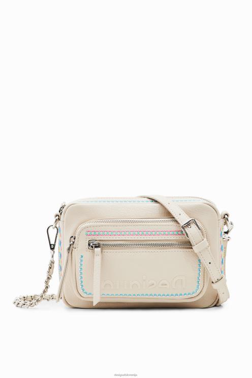 pripomoček NFXLT402 ženske Desigual majhna vezena torbica čez telo