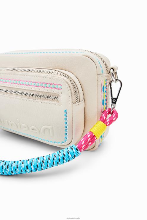 pripomoček NFXLT402 ženske Desigual majhna vezena torbica čez telo
