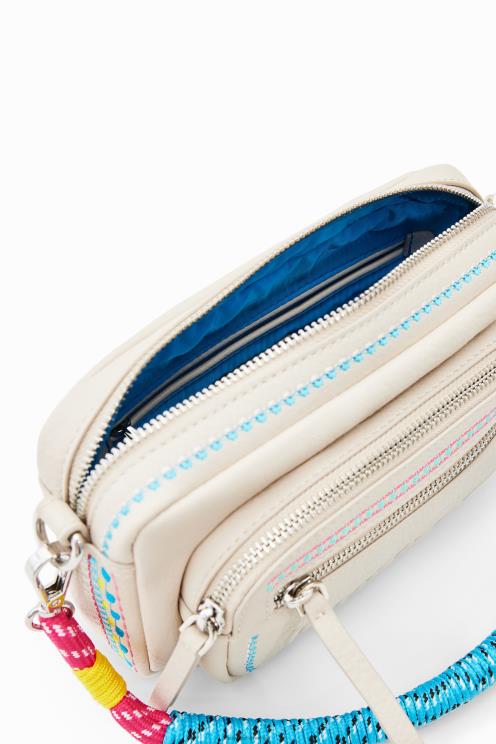 pripomoček NFXLT402 ženske Desigual majhna vezena torbica čez telo