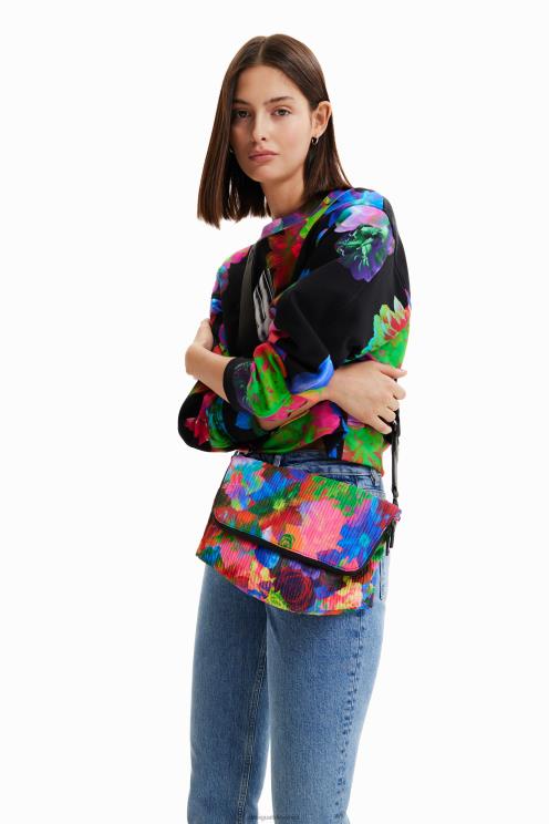 pripomoček NFXLT543 ženske Desigual srednje velika cvetlična torbica za čez ramo