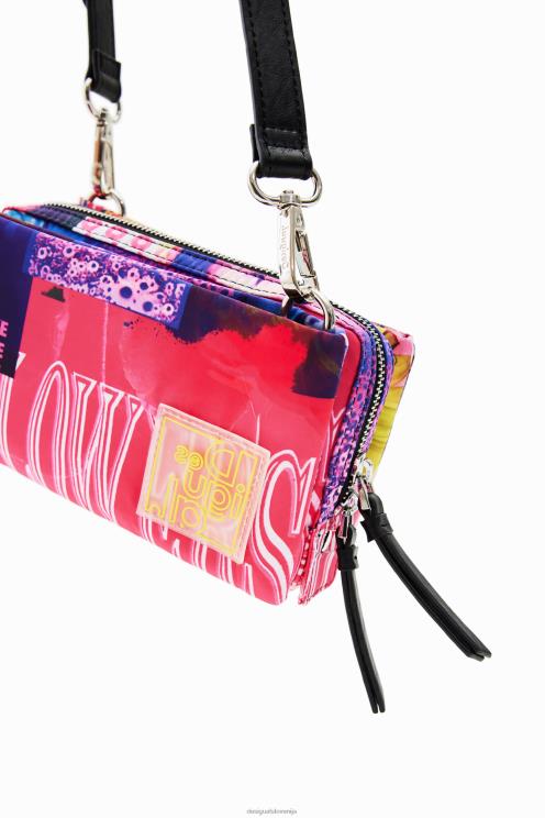pripomoček NFXLT571 ženske Desigual mala kolažna torbica za čez ramo