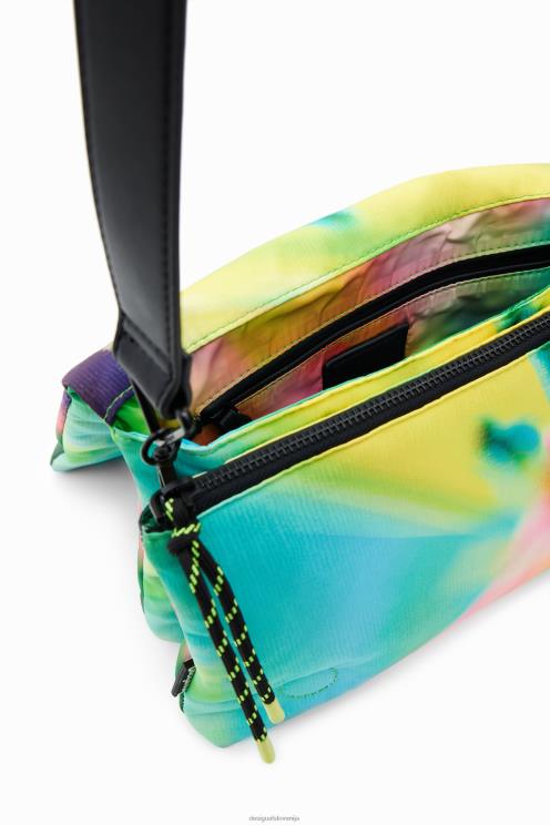 pripomoček NFXLT611 ženske Desigual srednje velika torbica za čez ramo z vezanjem