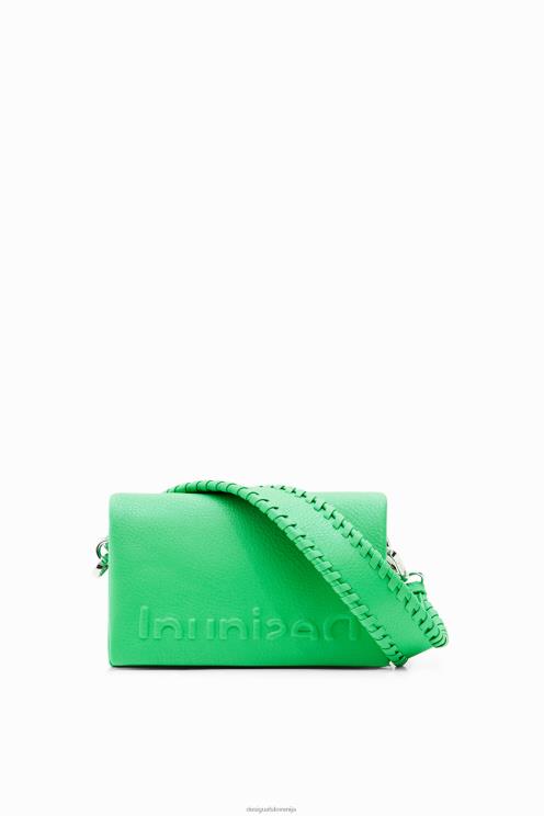 pripomoček NFXLT74 ženske Desigual mini torbica za čez ramo s polovičnim logotipom