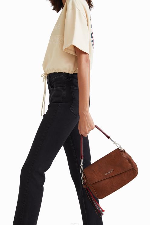 pripomoček NFXLT1243 ženske Desigual zavihek torbice asimetričen