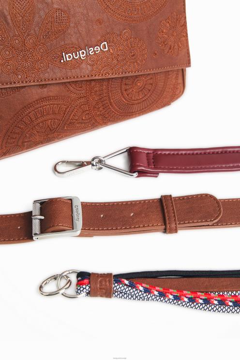 pripomoček NFXLT1243 ženske Desigual zavihek torbice asimetričen