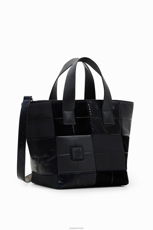 pripomoček NFXLT1320 ženske Desigual torbica srednje velikosti v obliki patchwork