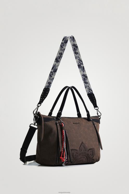 pripomoček NFXLT1366 ženske Desigual velika ročna torbica z reliefom