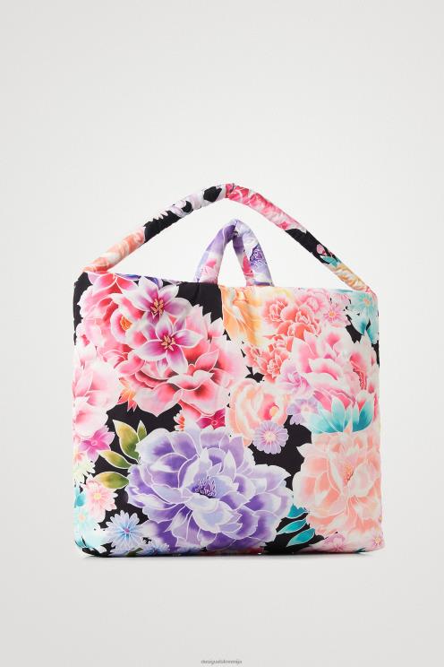 pripomoček NFXLT378 ženske Desigual velika torbica s cvetjem