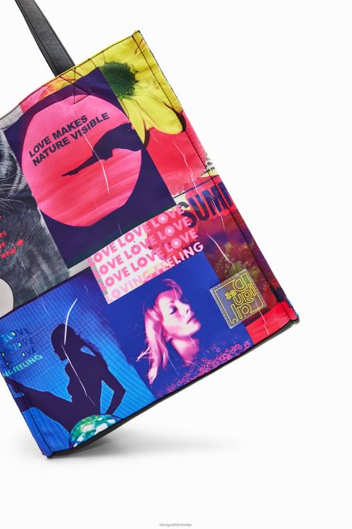 pripomoček NFXLT805 ženske Desigual velika torba iz kolaža