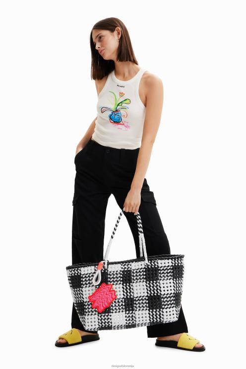 pripomoček NFXLT807 ženske Desigual xl pletena velika torba