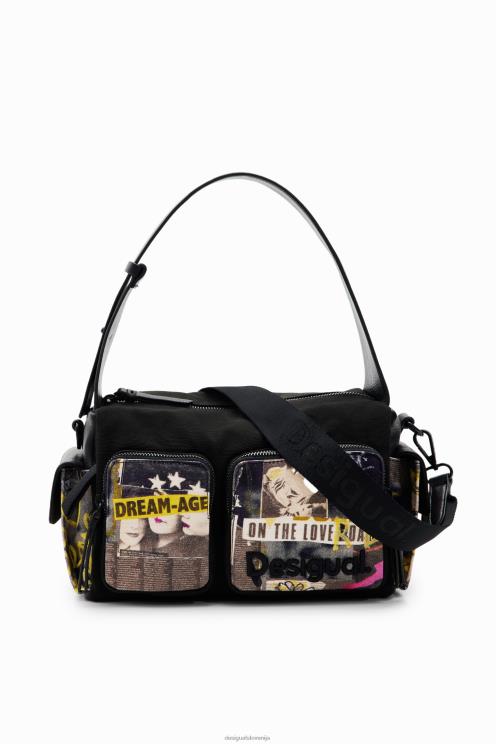 pripomoček NFXLT1182 ženske Desigual velika platnena časopisna torba