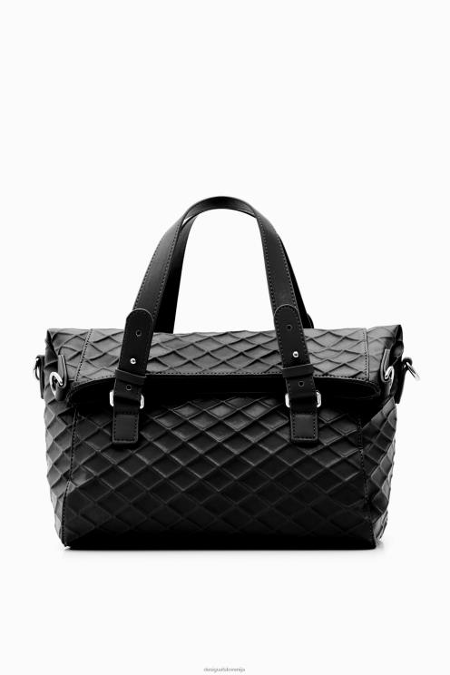 pripomoček NFXLT1195 ženske Desigual reliefna torba srednje velikosti