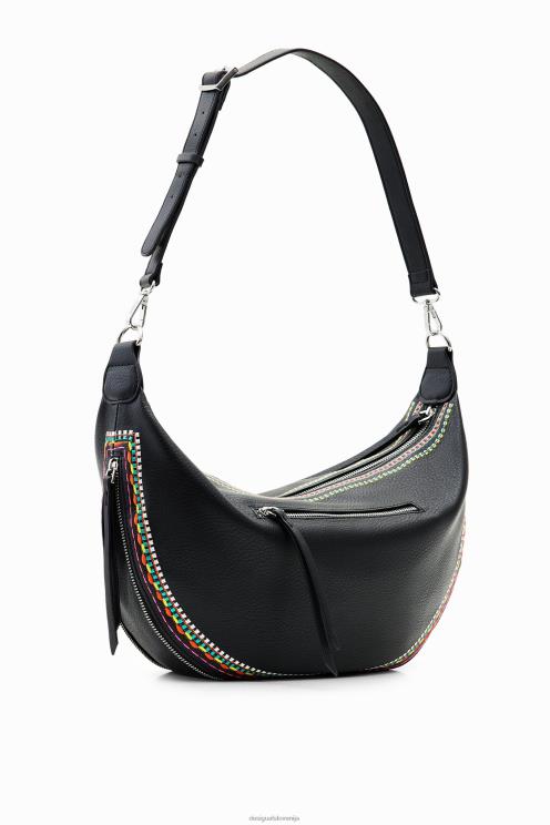 pripomoček NFXLT1200 ženske Desigual srednje velika vezena torba