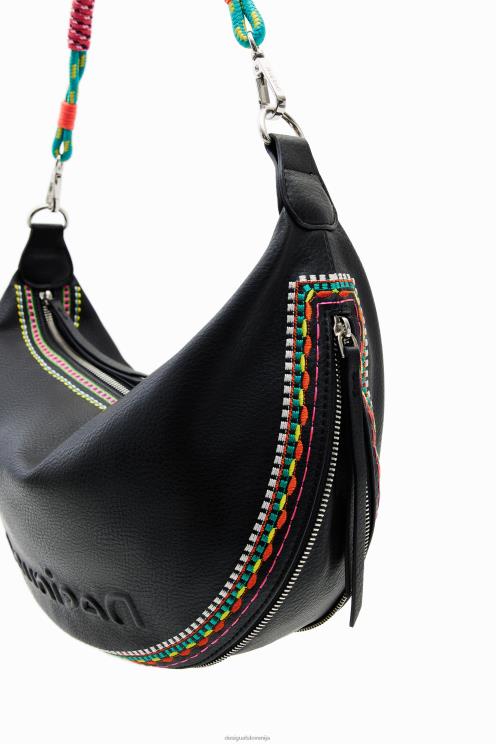 pripomoček NFXLT1200 ženske Desigual srednje velika vezena torba