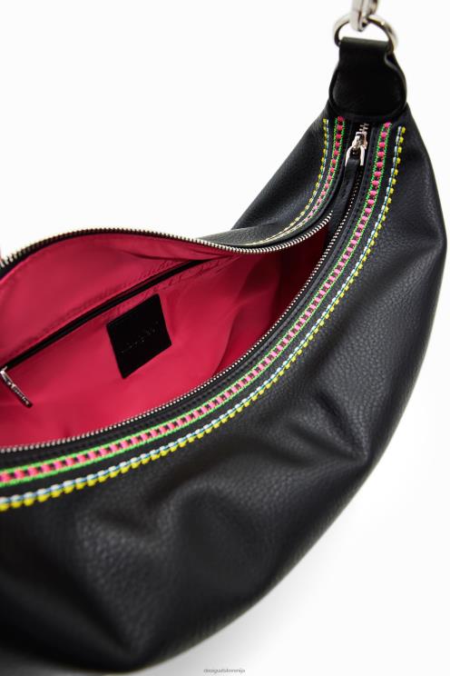 pripomoček NFXLT1200 ženske Desigual srednje velika vezena torba