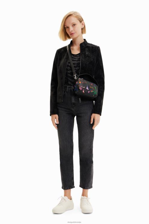 pripomoček NFXLT1210 ženske Desigual mini izsekana torbica s cvetjem