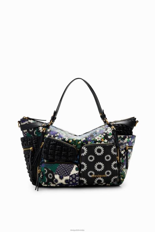 pripomoček NFXLT1218 ženske Desigual velika patchwork torba