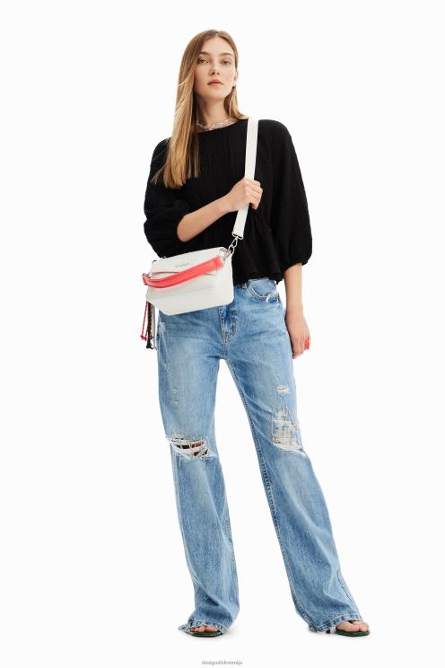 pripomoček NFXLT1241 ženske Desigual majhna vezena torbica