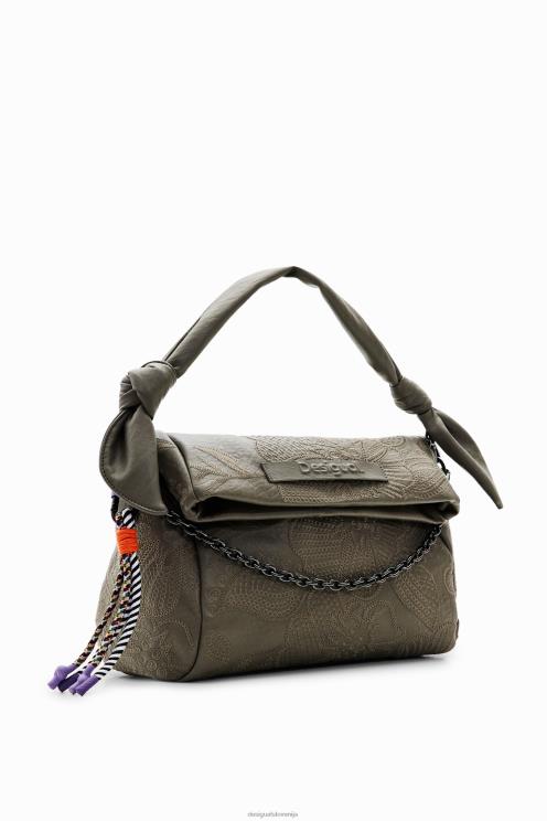 pripomoček NFXLT1246 ženske Desigual srednje velika torba s cvetličnim vezenjem