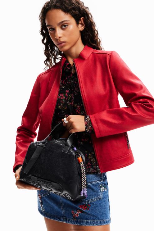 pripomoček NFXLT1247 ženske Desigual srednje velika torba s cvetličnim vezenjem