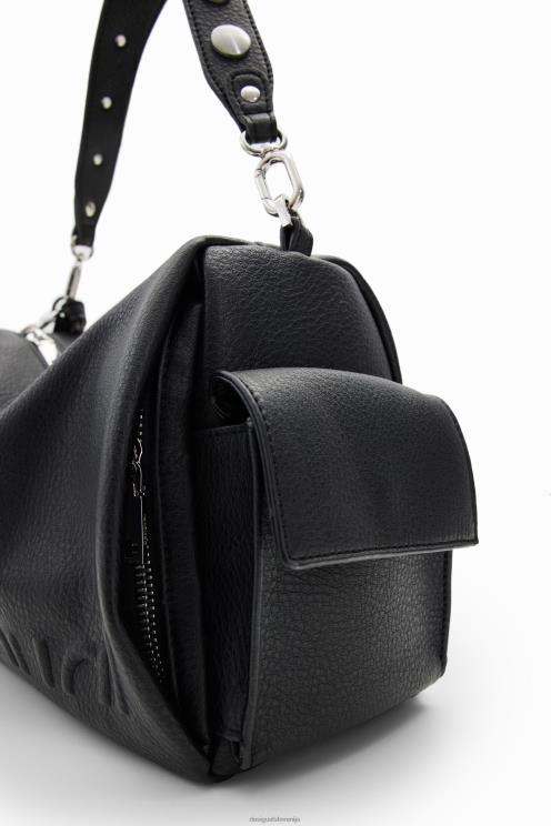 pripomoček NFXLT1258 ženske Desigual srednje velika torba s polovičnim logotipom