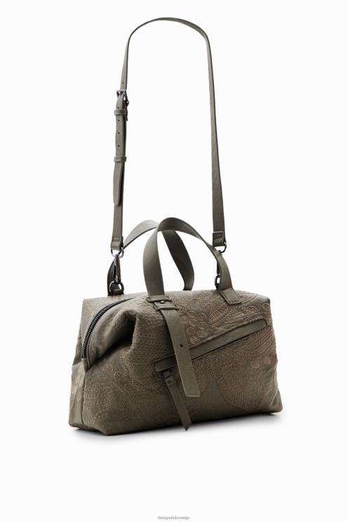 pripomoček NFXLT1260 ženske Desigual srednje velika torba s cvetličnim vezenjem