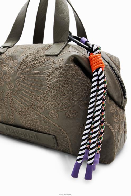 pripomoček NFXLT1260 ženske Desigual srednje velika torba s cvetličnim vezenjem