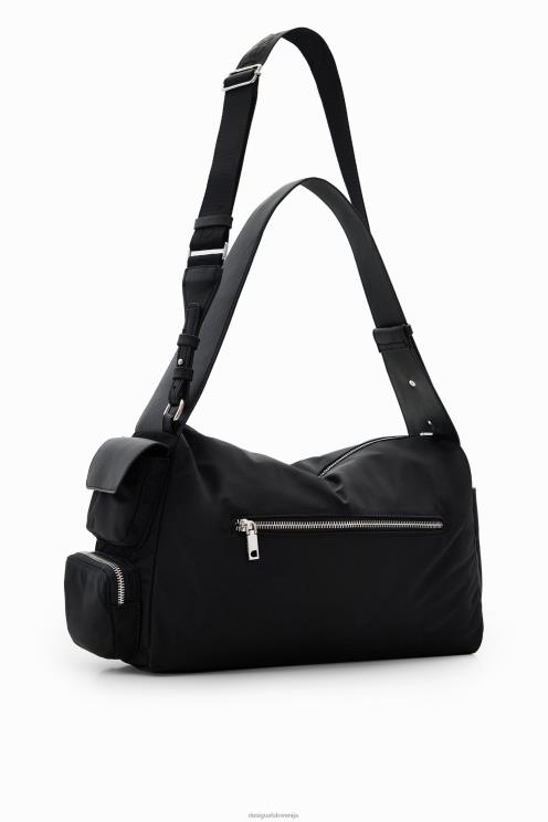 pripomoček NFXLT1281 ženske Desigual velika najlonska torba z žepi