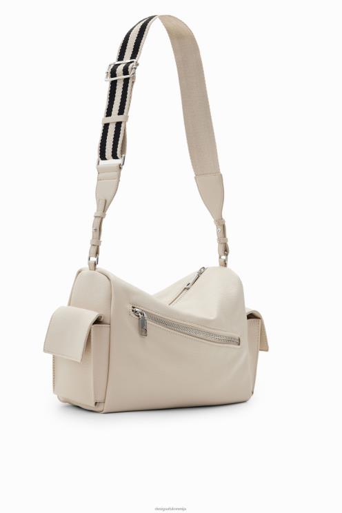 pripomoček NFXLT1301 ženske Desigual srednje velika torba s polovičnim logotipom