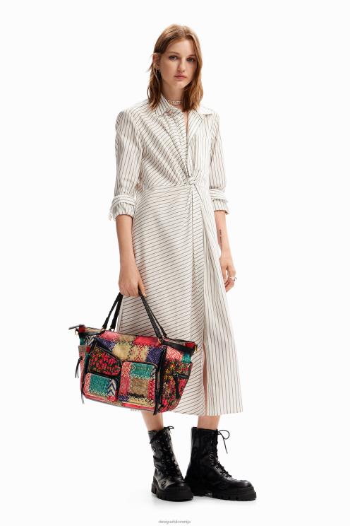 pripomoček NFXLT1314 ženske Desigual velika platnena patchwork torba