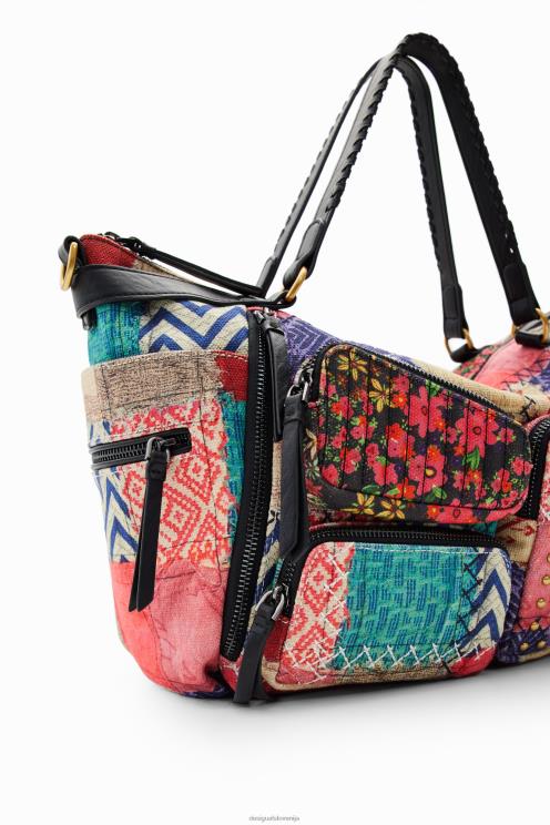 pripomoček NFXLT1314 ženske Desigual velika platnena patchwork torba
