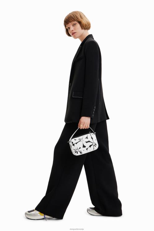 pripomoček NFXLT1341 ženske Desigual mini izsekana torbica s cvetjem