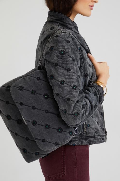 pripomoček NFXLT1382 ženske Desigual torbica z denim efektom